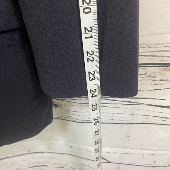 Burberry 100% Cashmere Navy Jacket Size 37 Short - Picture 9 of 10